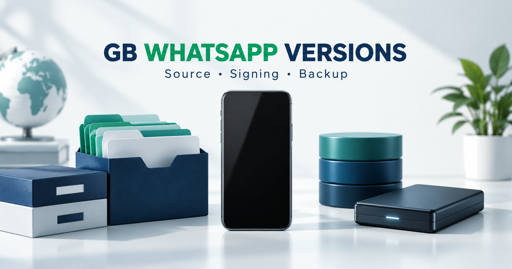 Blank phone with software version archives and backup storage