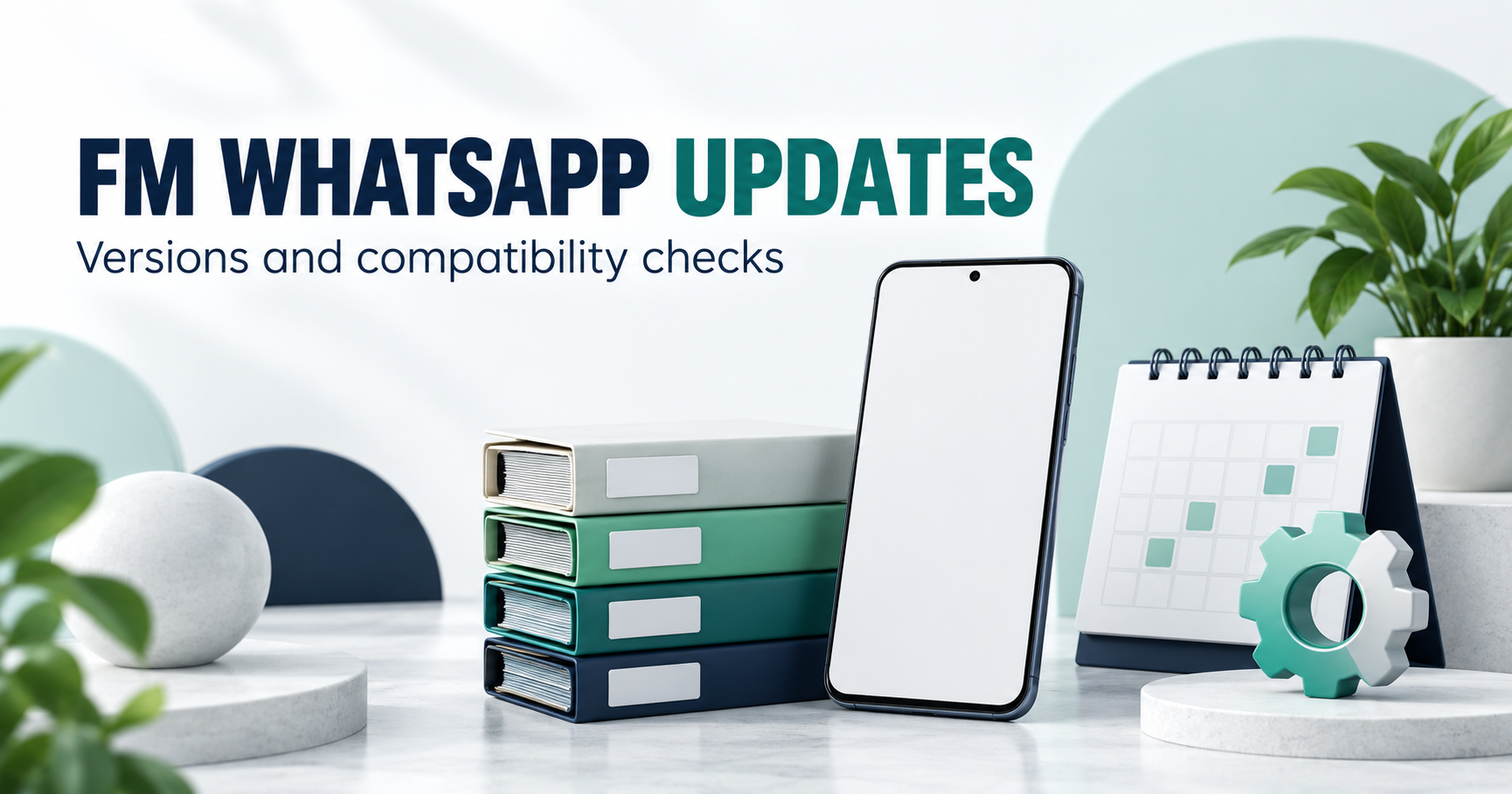Blank phone, archived software folders, update calendar and gear