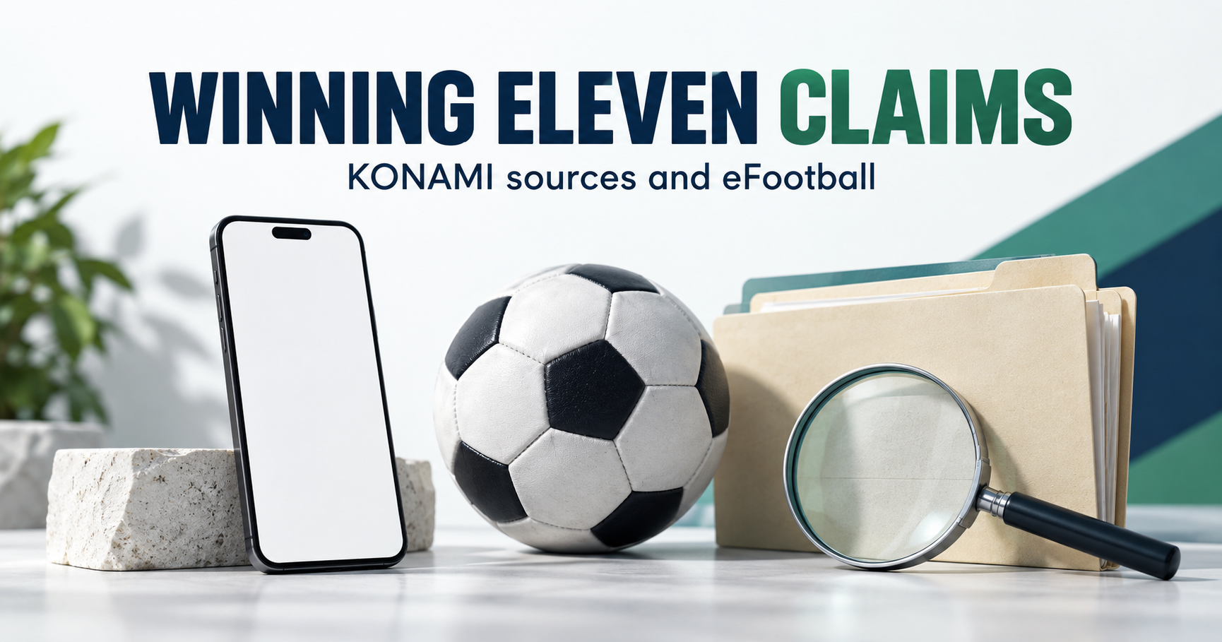 Blank phone, football and archived edition folders under source magnifier